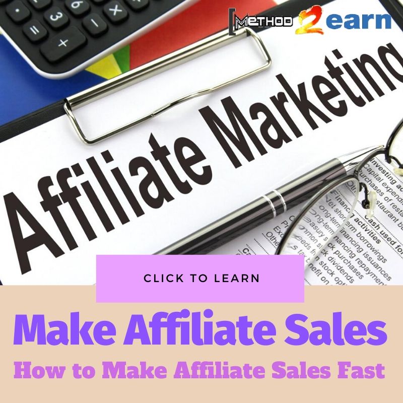Make Affiliate Sales Fast and Easy